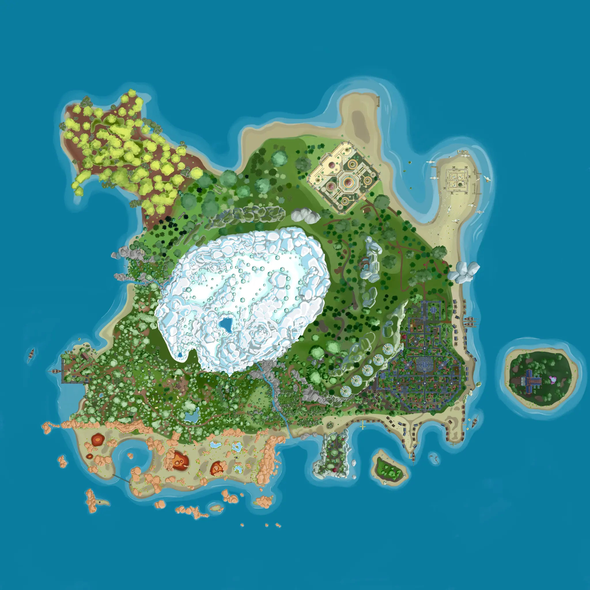 World map of Stannfyr